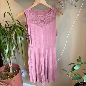 Alya Mauve Lightweight Dress